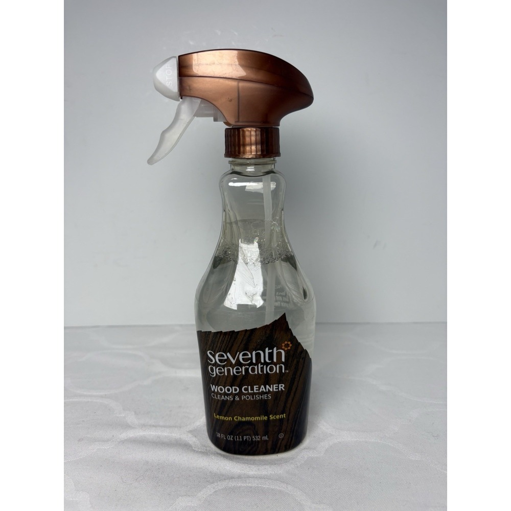 Seventh Generation Wood Cleaner Spray Cleans Polishes  Lemon Chamomile Scent
